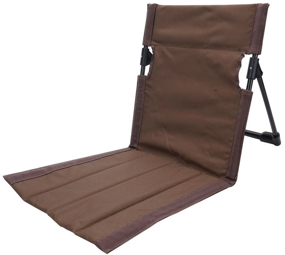 Opvouwbaar Strandbedje met Rugleuning – Bruin
