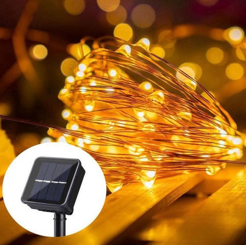 Solar Lichtsnoer Warm Wit voor Buiten – 22 meter