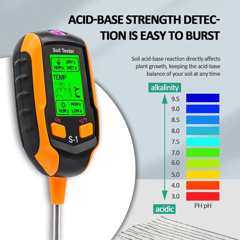 Digitale Bodemtester voor Tuin en Planten – 6-in-1