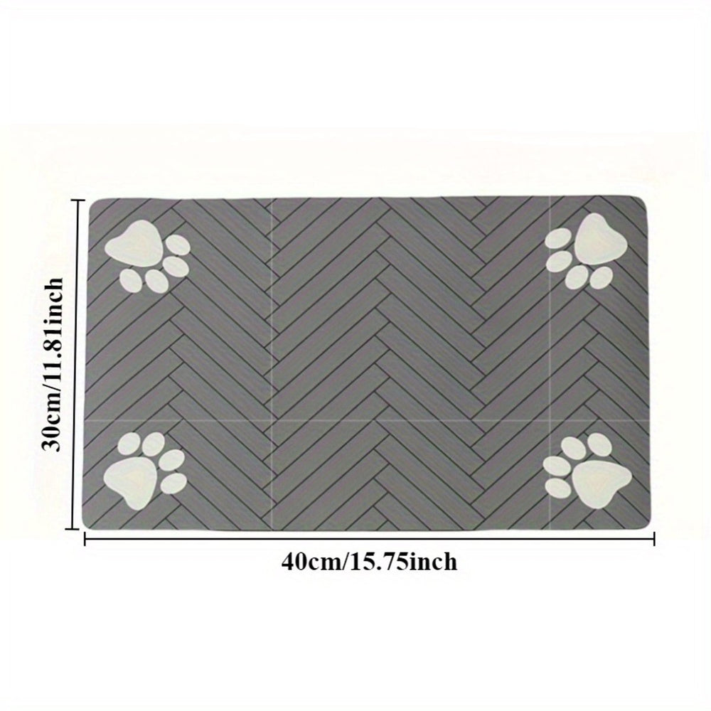 Voedermat Hond & Kat van Diatomeeënaarde 40x30 cm – Model B