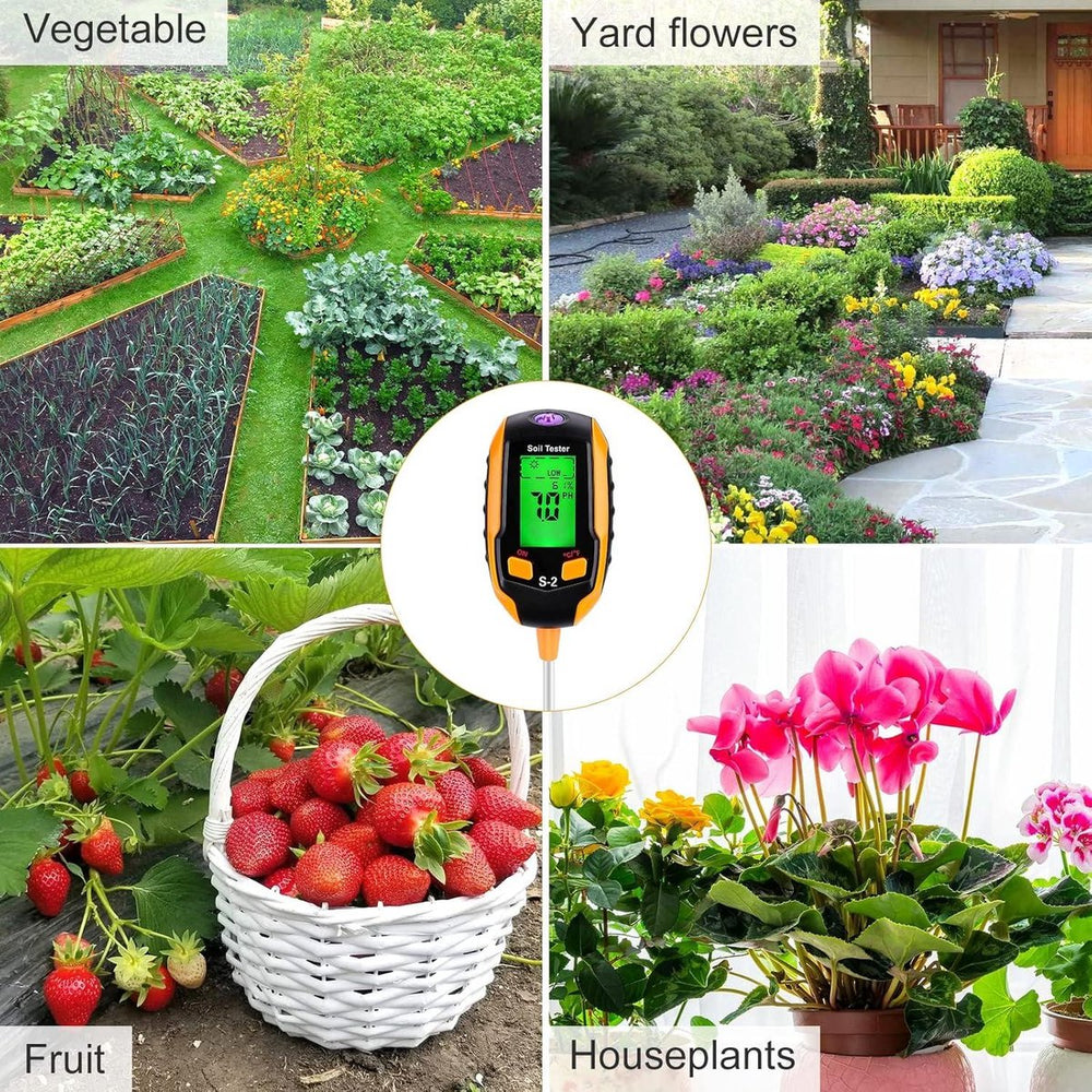 Digitale Bodemtester voor Tuin en Planten – 5-in-1 met Luchtvochtigheid
