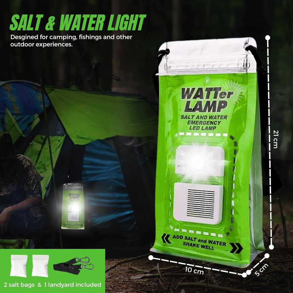 Zoutwaterlamp – Noodlamp zonder Batterijen – Waterdicht