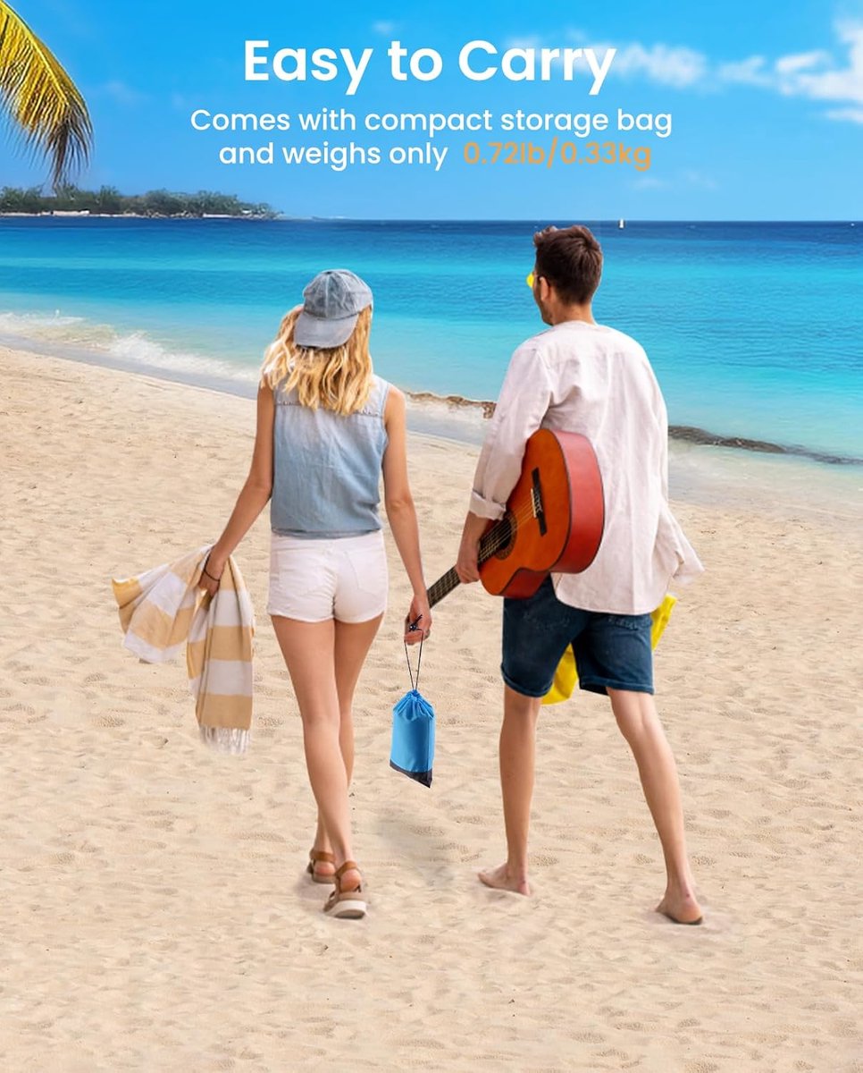 XL Strandlaken 210x200 cm – Zandvrij Picknickkleed