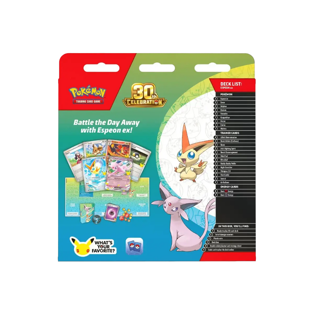 Pokémon TCG 30th Celebration Battle Deck – Espeon ex, foto 3