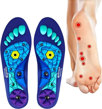 Magnetische Massage Inlegzolen – Maat 36-38 – Blauw