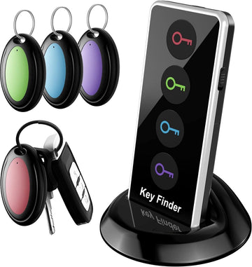Sleutelvinder met LED-zaklamp – 4 Ontvangers