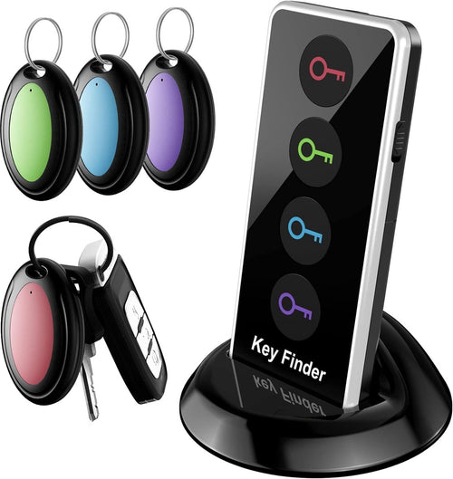 Sleutelvinder met LED-zaklamp – 4 Ontvangers