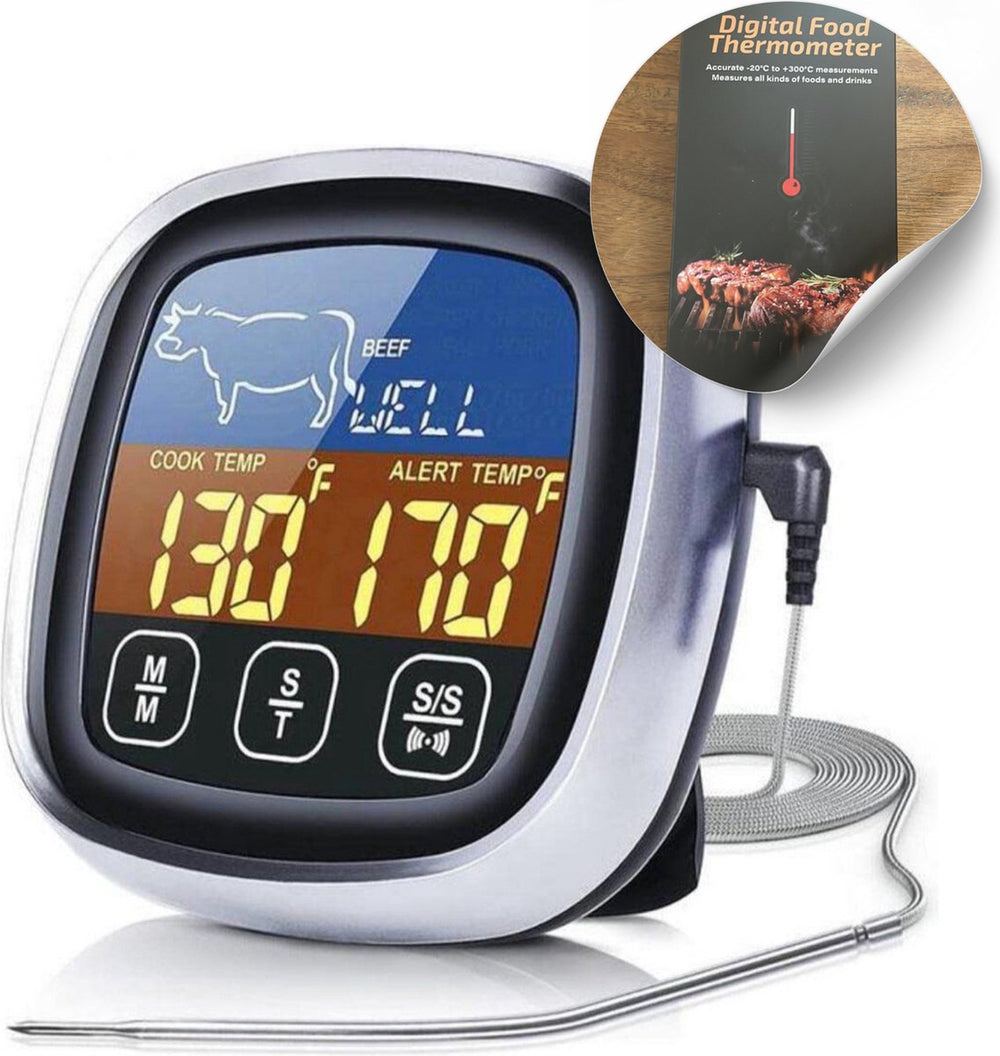 Waterdichte BBQ Thermometer met Alarm en Timer