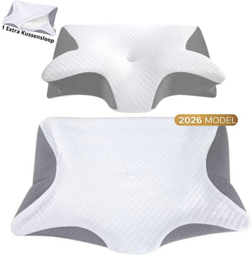 Anti-Snurk Vlinderkussen van Memory Foam – 2026 Model met Extra Sloop