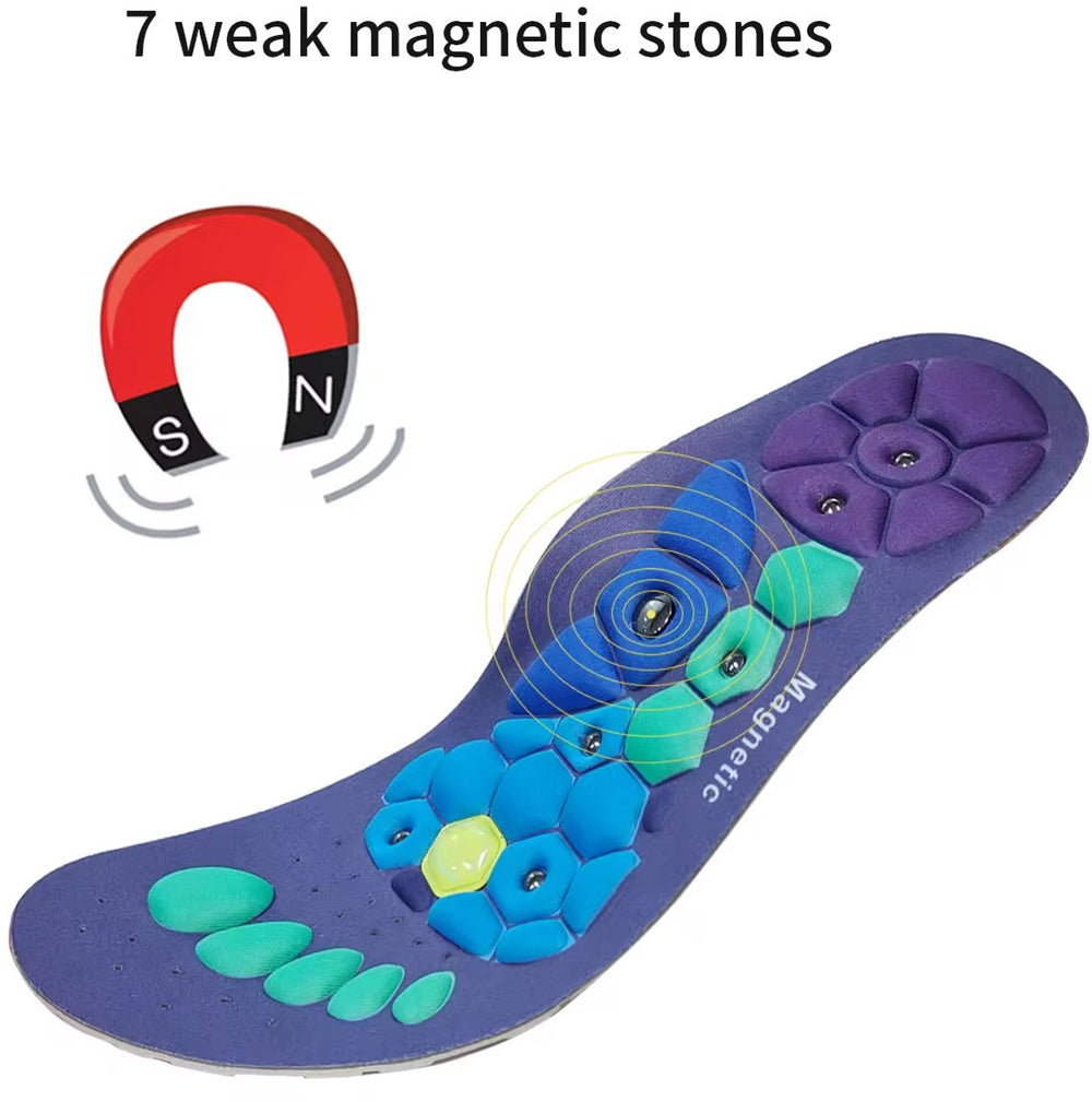 Magnetische Massage Inlegzolen – Maat 35-38 – Blauw