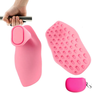Vingerloze Gewichthef Grips met Opbergcase – Roze