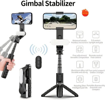 Selfie Stick met Gimbal Stabilisator – Bluetooth