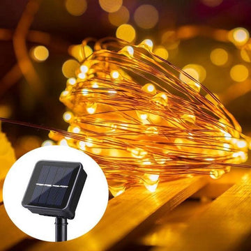 Solar Lichtsnoer Warm Wit voor Buiten – 15 meter