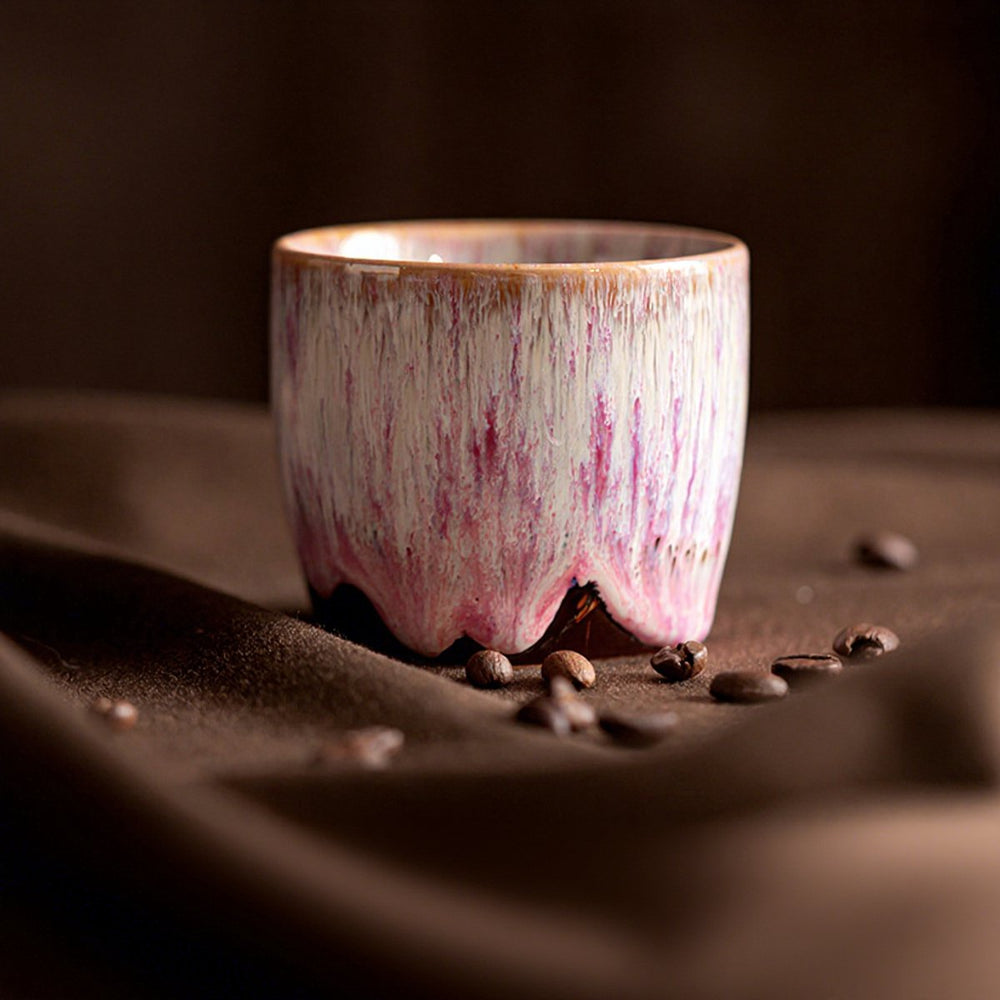 Keramische Koffiekopjes Set van 4 in Geschenkdoos – Design 7