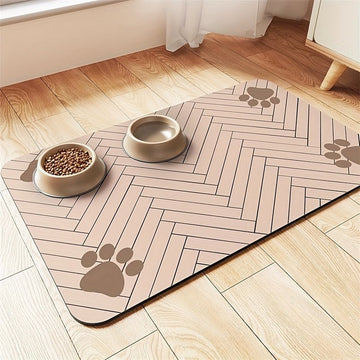 Voedermat Hond & Kat van Diatomeeënaarde 40x30 cm – Model A