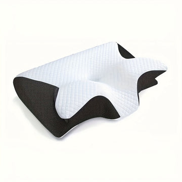 Anti-Snurk Vlinderkussen van Memory Foam – Extra Stevig – Zwart