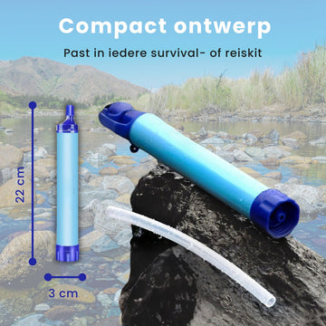 Draagbare Waterfilter Survival – 2 Stuks
