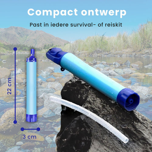 Draagbare Waterfilter Survival – 2 Stuks