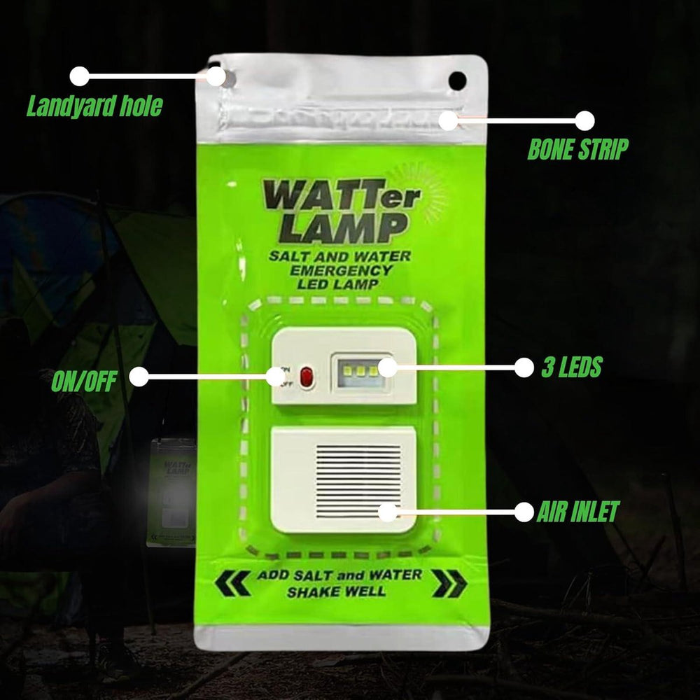 Zoutwaterlamp – Noodlamp zonder Batterijen – Waterdicht