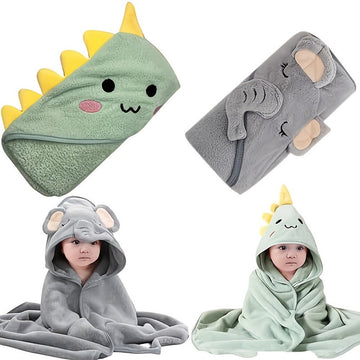 Baby Badcape Set – Olifant & Dinosaurus