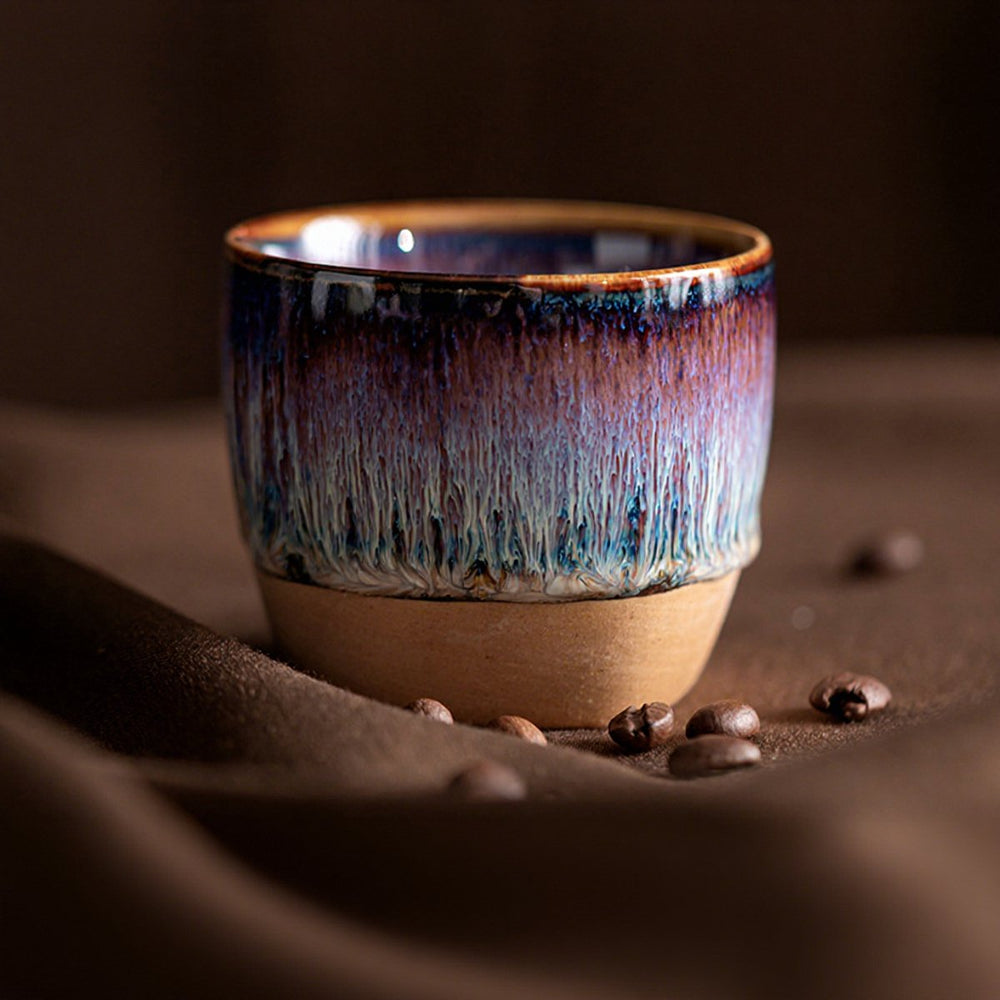 Keramische Koffiekopjes Set van 4 in Geschenkdoos – Design 7