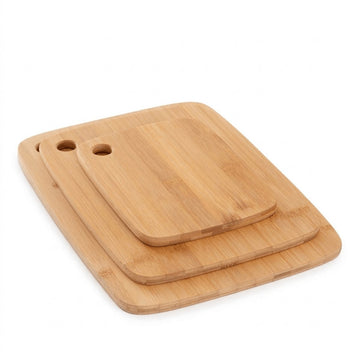 Bamboe Snijplanken Set van 3 – met Ophanggat