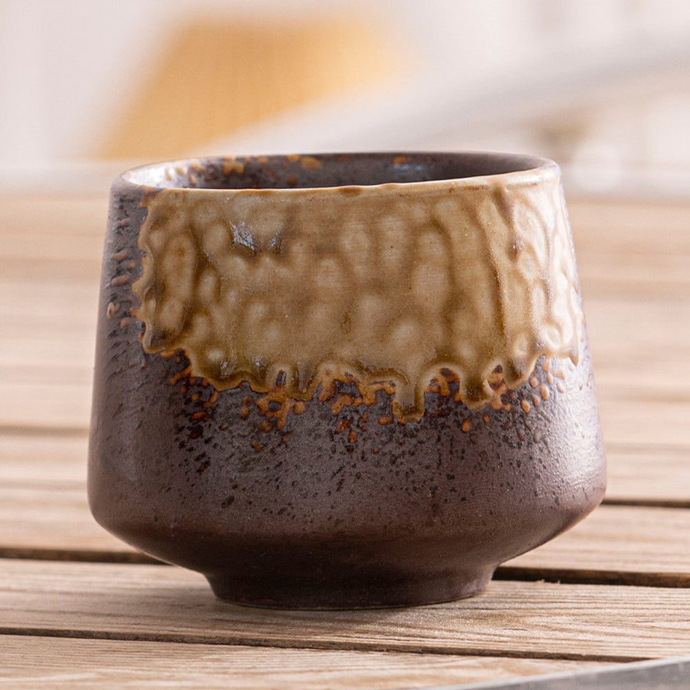 Keramische Koffiekopjes Set van 4 in Geschenkdoos – Design 3