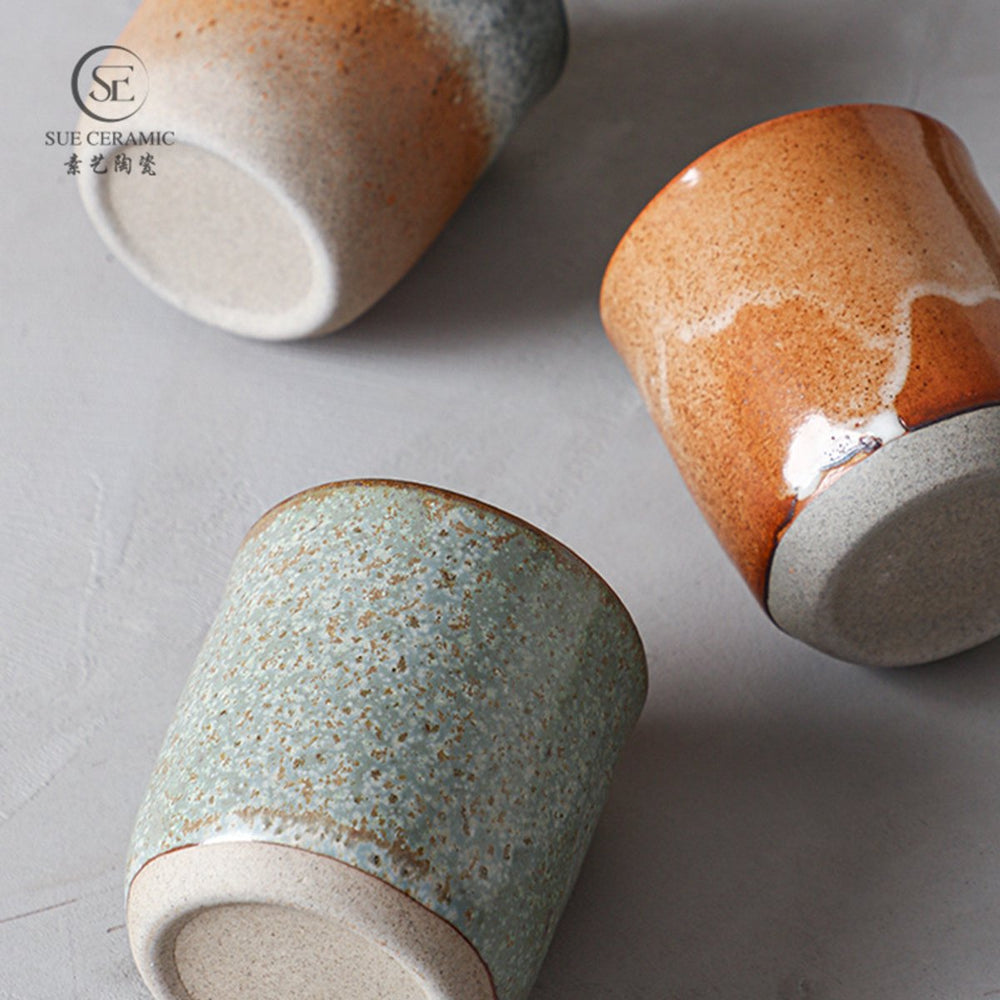Keramische Koffiekopjes Set van 4 in Geschenkdoos – Design 8