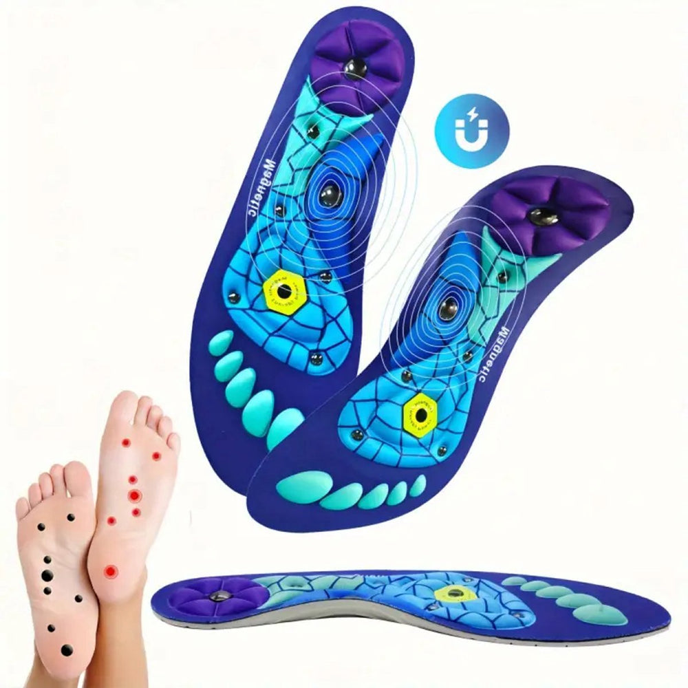 Magnetische Massage Inlegzolen – Maat 36-38 – Blauw