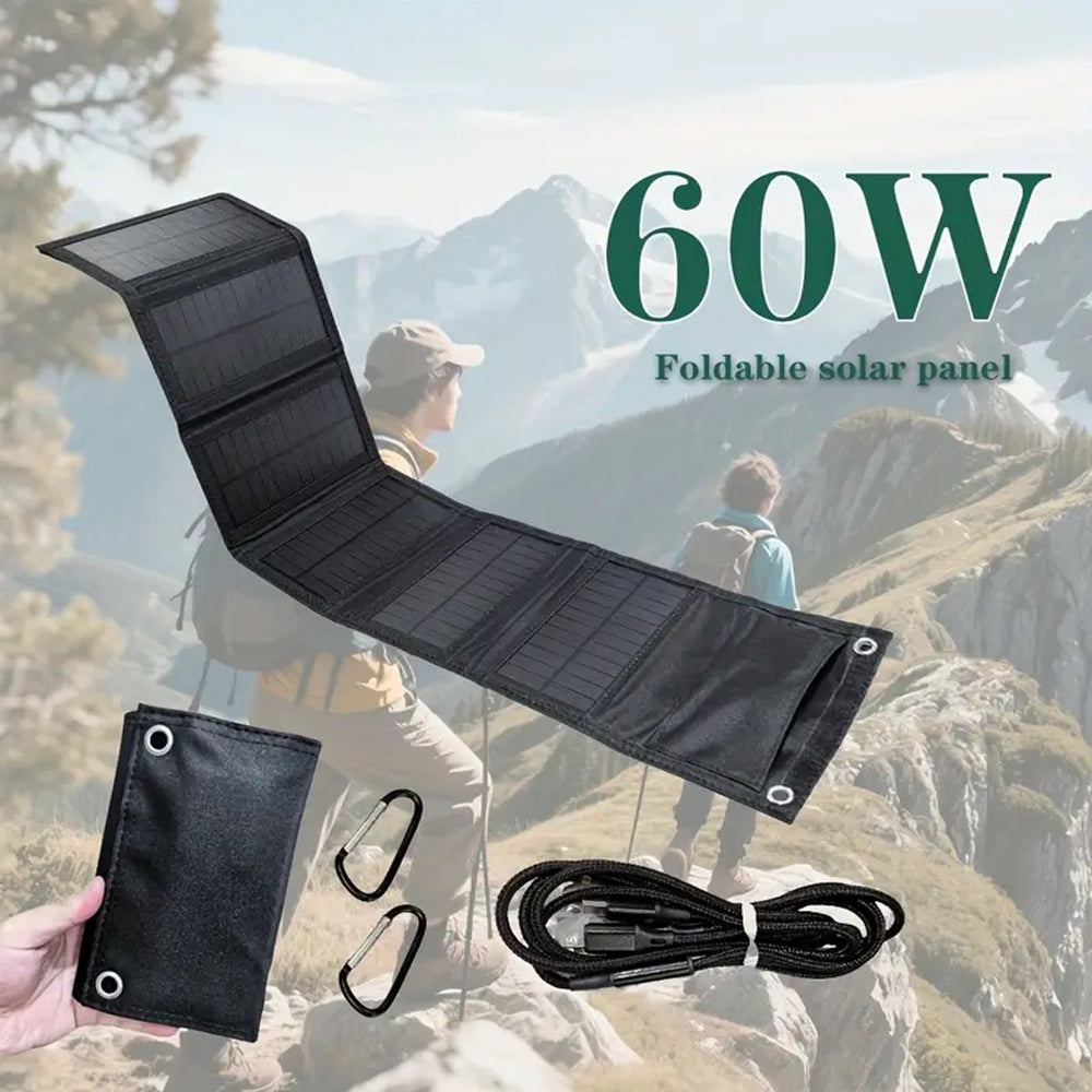 Opvouwbaar Zonnepaneel met USB – 60W