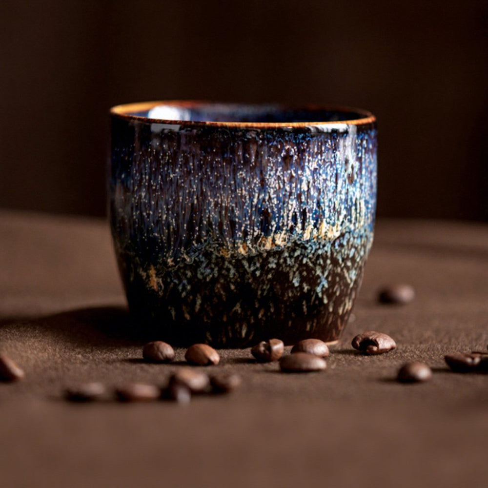 Keramische Koffiekopjes Set van 4 in Geschenkdoos – Design 7
