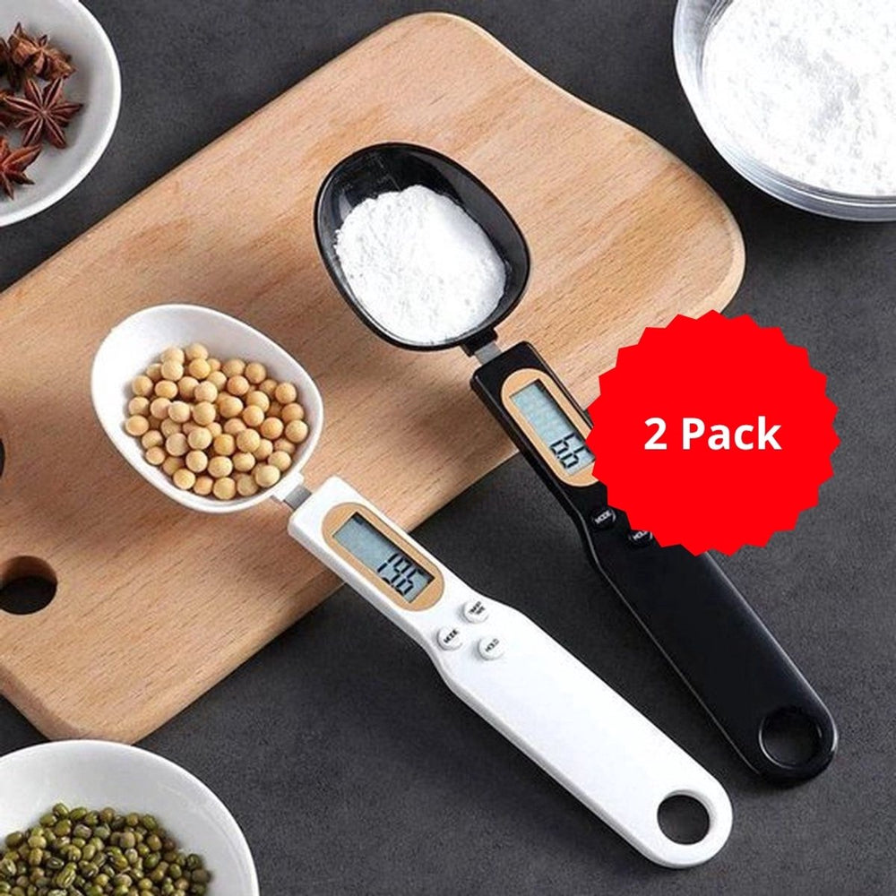 Digitale Weeglepel – Precisie tot 0,1 gram – 2 Stuks Zwart en Wit