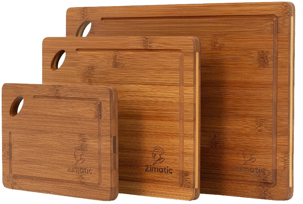 Bamboe Snijplanken Set van 3 – Extra Dik met Sapgeul