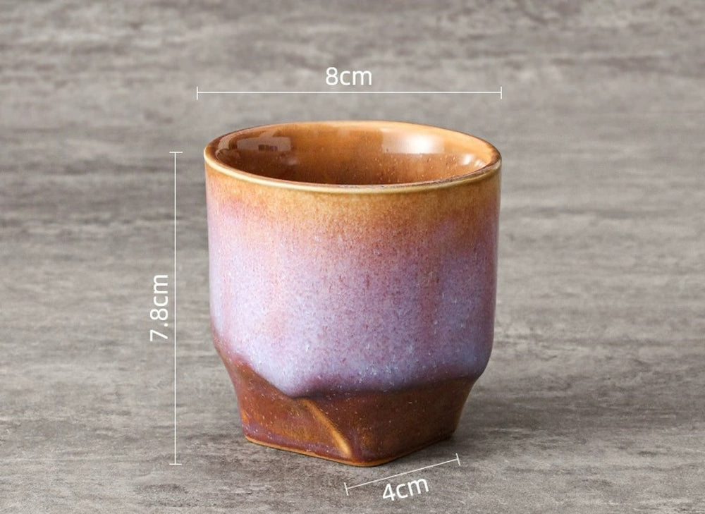 Keramische Koffiekopjes Set van 4 in Geschenkdoos – Design 4
