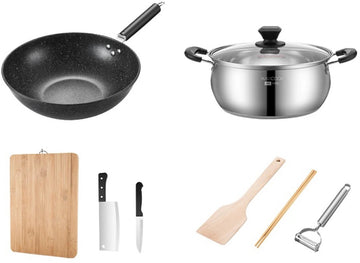 Pannenset 8-delig met Keukengerei
