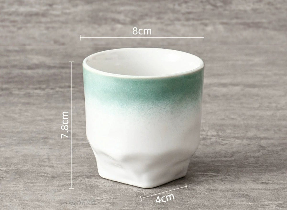 Keramische Koffiekopjes Set van 4 in Geschenkdoos – Design 4