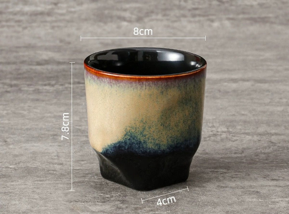 Keramische Koffiekopjes Set van 4 in Geschenkdoos – Design 4