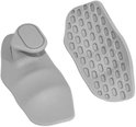 Vingerloze Gewichthef Grips – Anti-slip Palm Protectors voor Pull-Ups, Deadlifts & Fitness | Ademend & Comfortabel | Tegen Eeltvorming - Grijs
