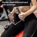 Vingerloze Gewichthef Grips – Anti-slip Palm Protectors voor Pull-Ups, Deadlifts & Fitness | Ademend & Comfortabel | Tegen Eeltvorming - Grijs