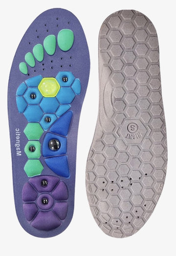 Magnetische Massage Inlegzolen – Maat 41-43 – Blauw (model 2)